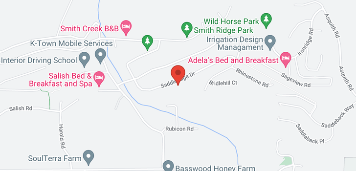 map of 2625 Saddleridge Drive